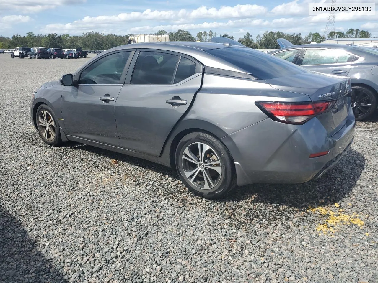 2020 Nissan Sentra Sv VIN: 3N1AB8CV3LY298139 Lot: 76142514