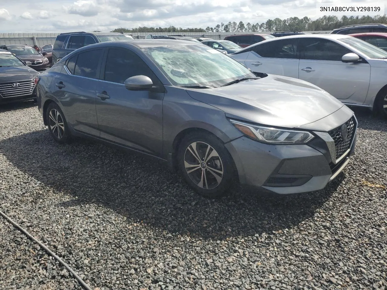 2020 Nissan Sentra Sv VIN: 3N1AB8CV3LY298139 Lot: 76142514