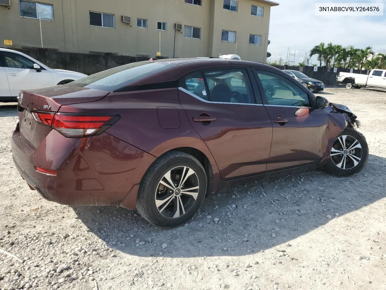 2020 Nissan Sentra Sv VIN: 3N1AB8CV9LY264576 Lot: 76227394