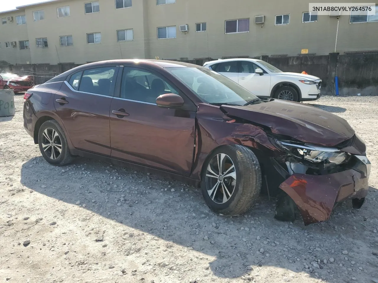 2020 Nissan Sentra Sv VIN: 3N1AB8CV9LY264576 Lot: 76227394