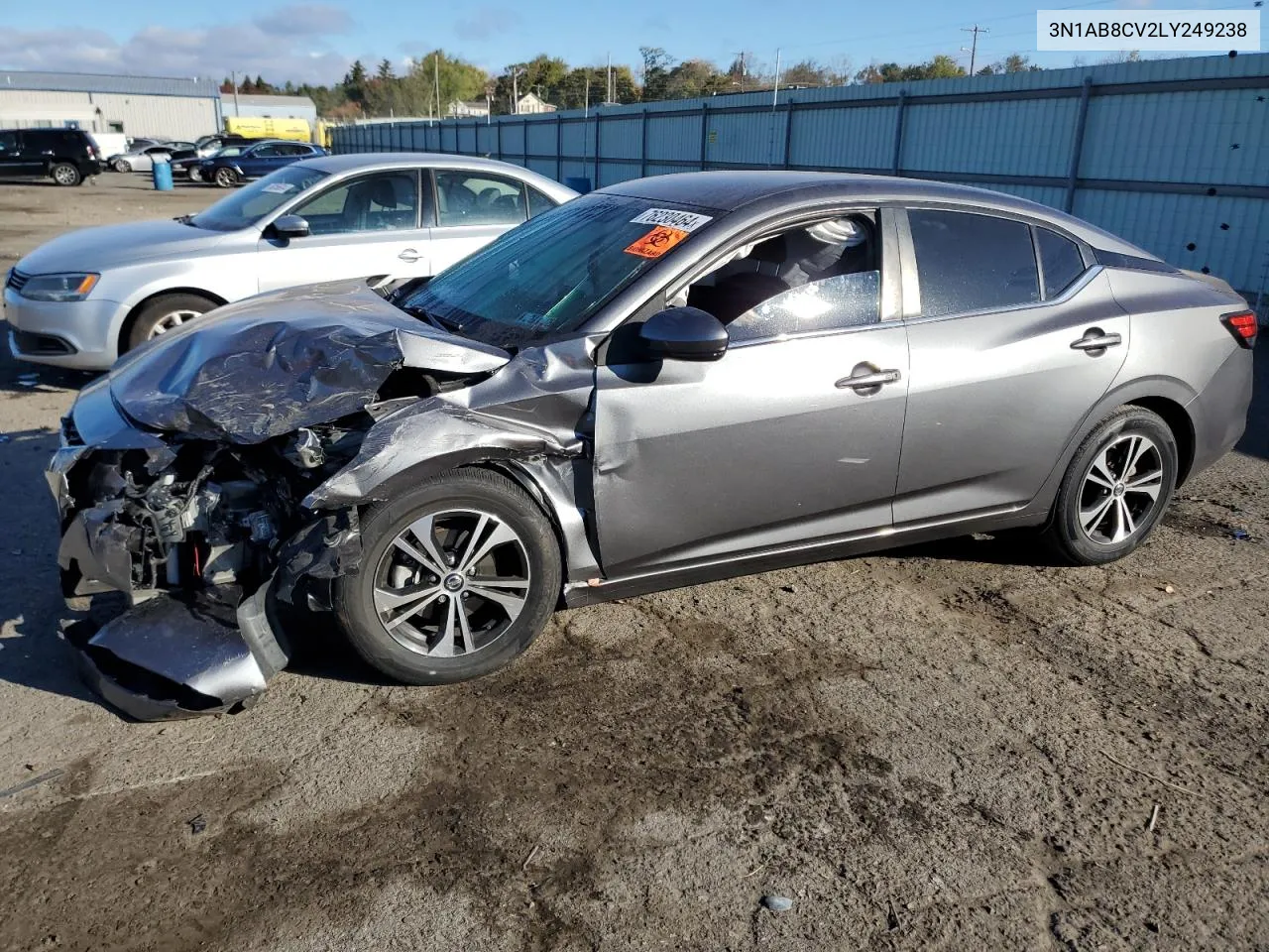 2020 Nissan Sentra Sv VIN: 3N1AB8CV2LY249238 Lot: 76230464