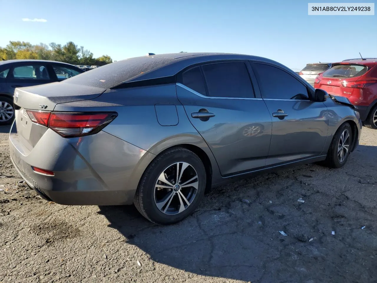 2020 Nissan Sentra Sv VIN: 3N1AB8CV2LY249238 Lot: 76230464