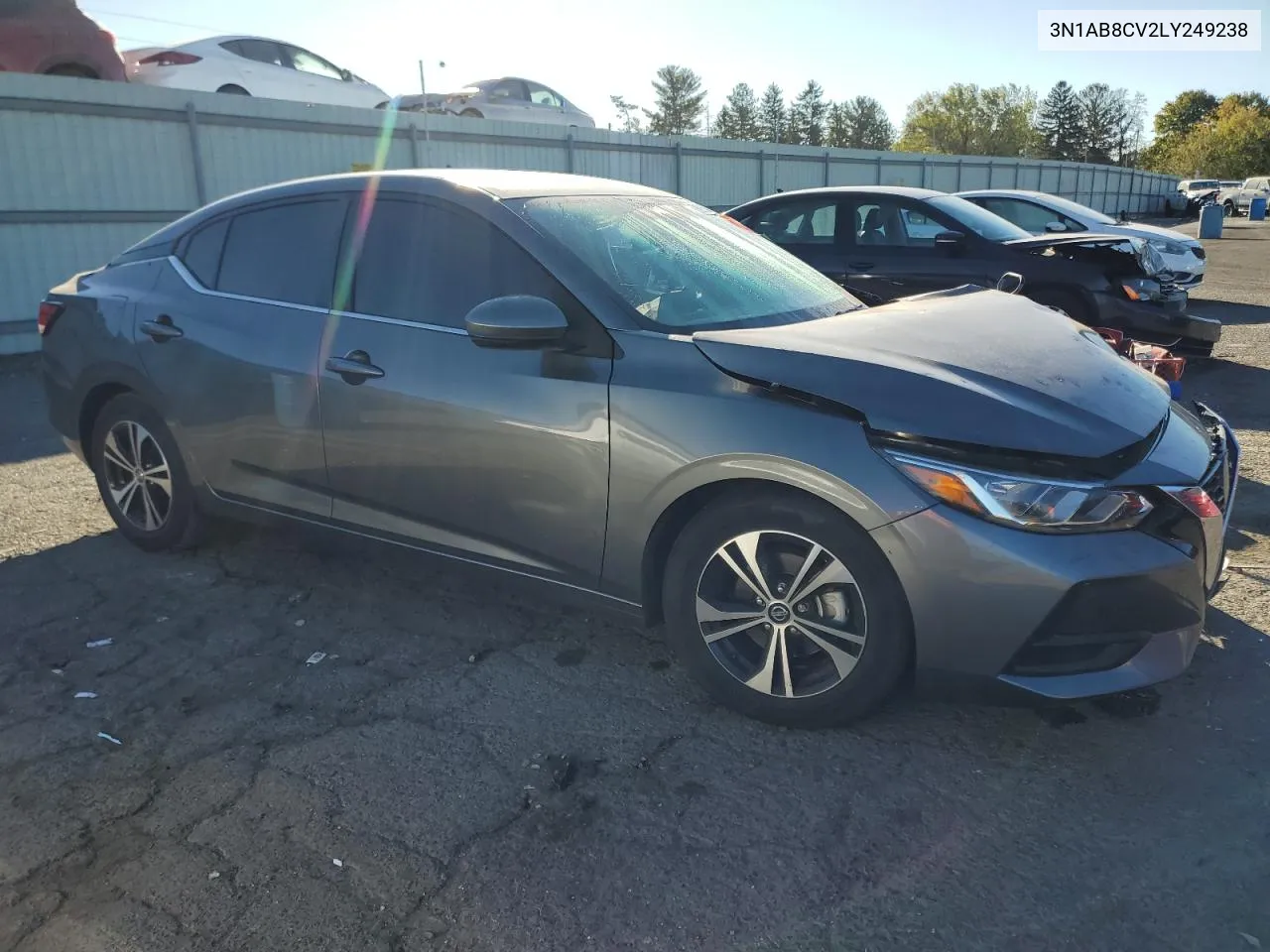 2020 Nissan Sentra Sv VIN: 3N1AB8CV2LY249238 Lot: 76230464