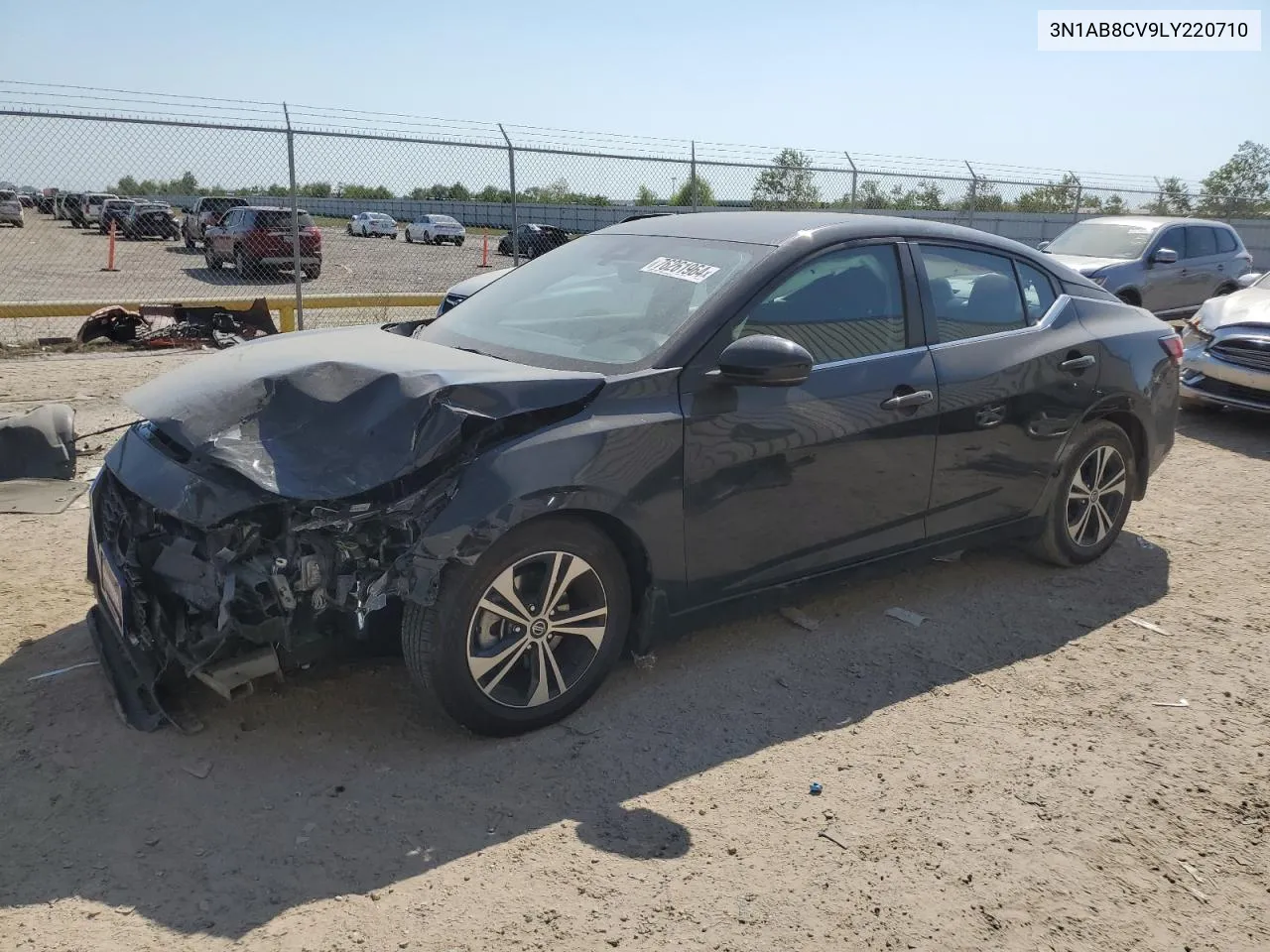 2020 Nissan Sentra Sv VIN: 3N1AB8CV9LY220710 Lot: 76261964