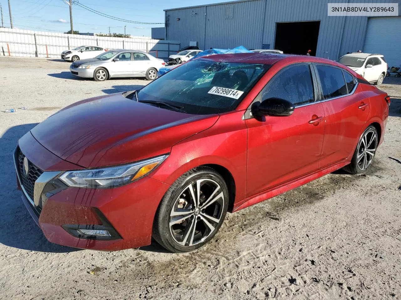 2020 Nissan Sentra Sr VIN: 3N1AB8DV4LY289643 Lot: 76299814