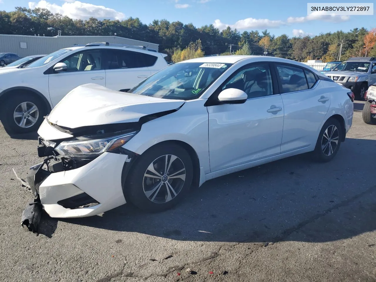 2020 Nissan Sentra Sv VIN: 3N1AB8CV3LY272897 Lot: 76339844