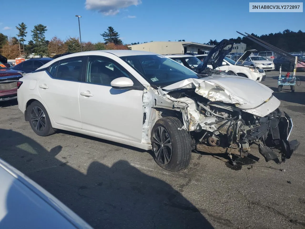 2020 Nissan Sentra Sv VIN: 3N1AB8CV3LY272897 Lot: 76339844