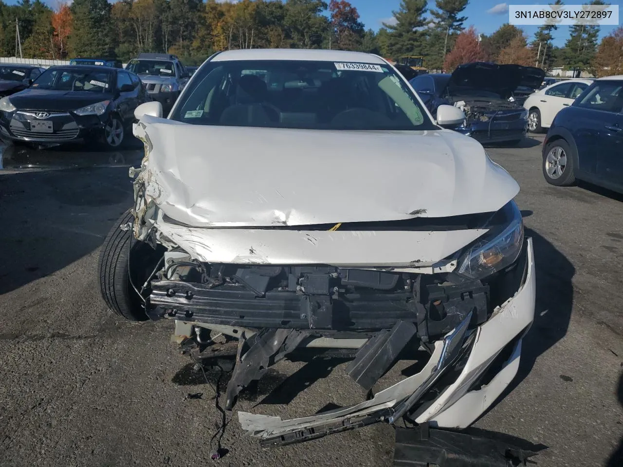 2020 Nissan Sentra Sv VIN: 3N1AB8CV3LY272897 Lot: 76339844