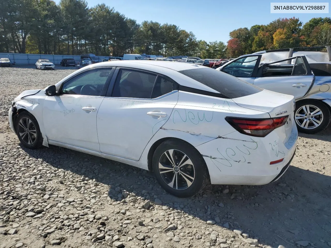 2020 Nissan Sentra Sv VIN: 3N1AB8CV9LY298887 Lot: 76451094