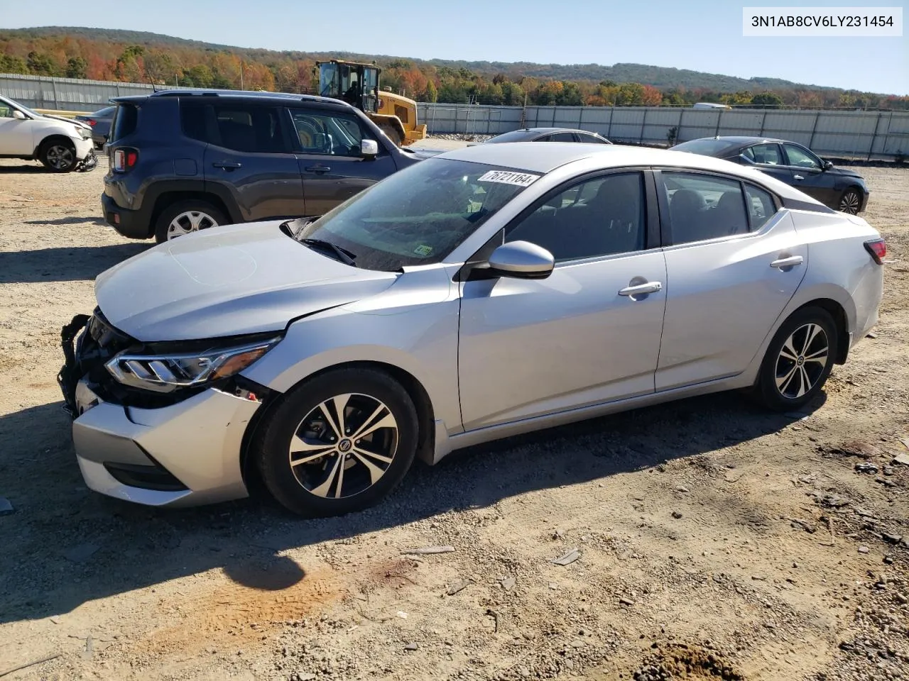 2020 Nissan Sentra Sv VIN: 3N1AB8CV6LY231454 Lot: 76721164