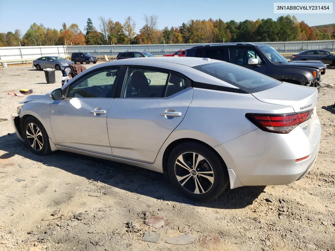 2020 Nissan Sentra Sv VIN: 3N1AB8CV6LY231454 Lot: 76721164