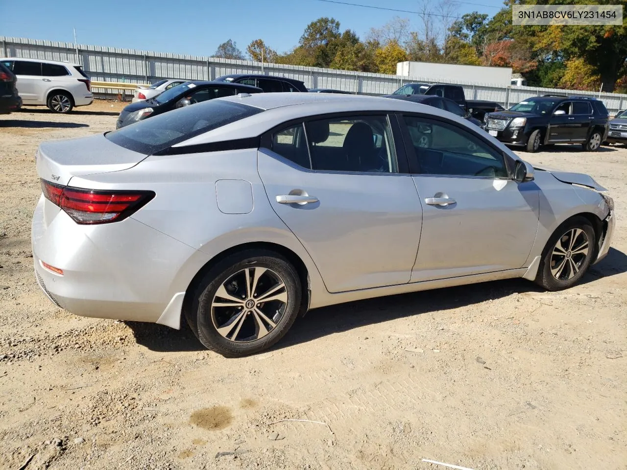 2020 Nissan Sentra Sv VIN: 3N1AB8CV6LY231454 Lot: 76721164