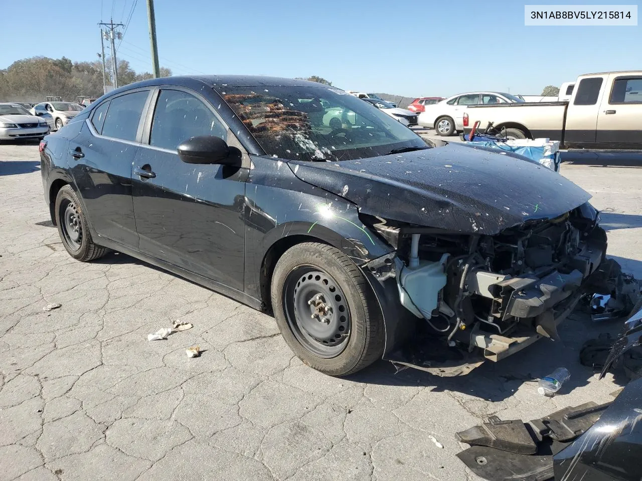 2020 Nissan Sentra S VIN: 3N1AB8BV5LY215814 Lot: 76774114