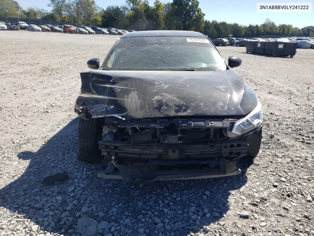 2020 Nissan Sentra S VIN: 3N1AB8BV0LY241222 Lot: 76782044