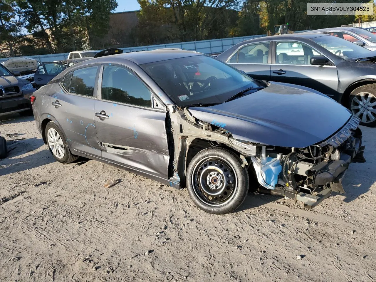 2020 Nissan Sentra S VIN: 3N1AB8BV0LY304528 Lot: 76785934