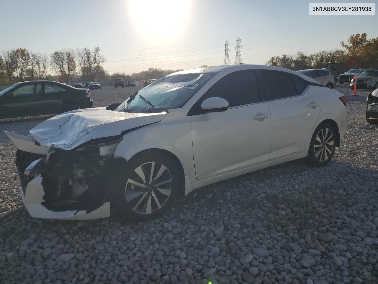 2020 Nissan Sentra Sv VIN: 3N1AB8CV3LY281938 Lot: 76912084