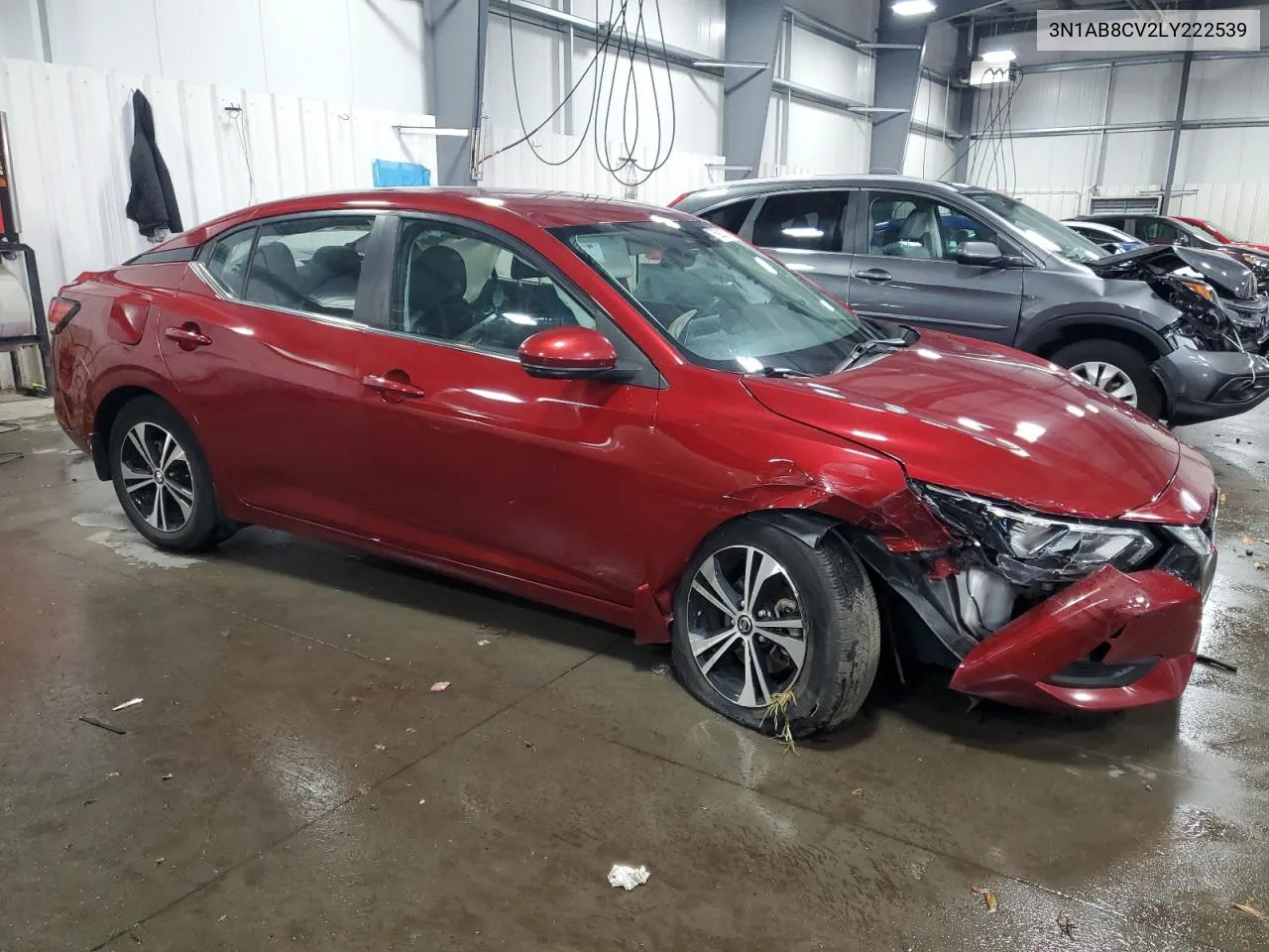 2020 Nissan Sentra Sv VIN: 3N1AB8CV2LY222539 Lot: 76923174