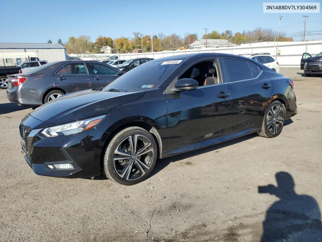 2020 Nissan Sentra Sr VIN: 3N1AB8DV7LY304569 Lot: 77001084