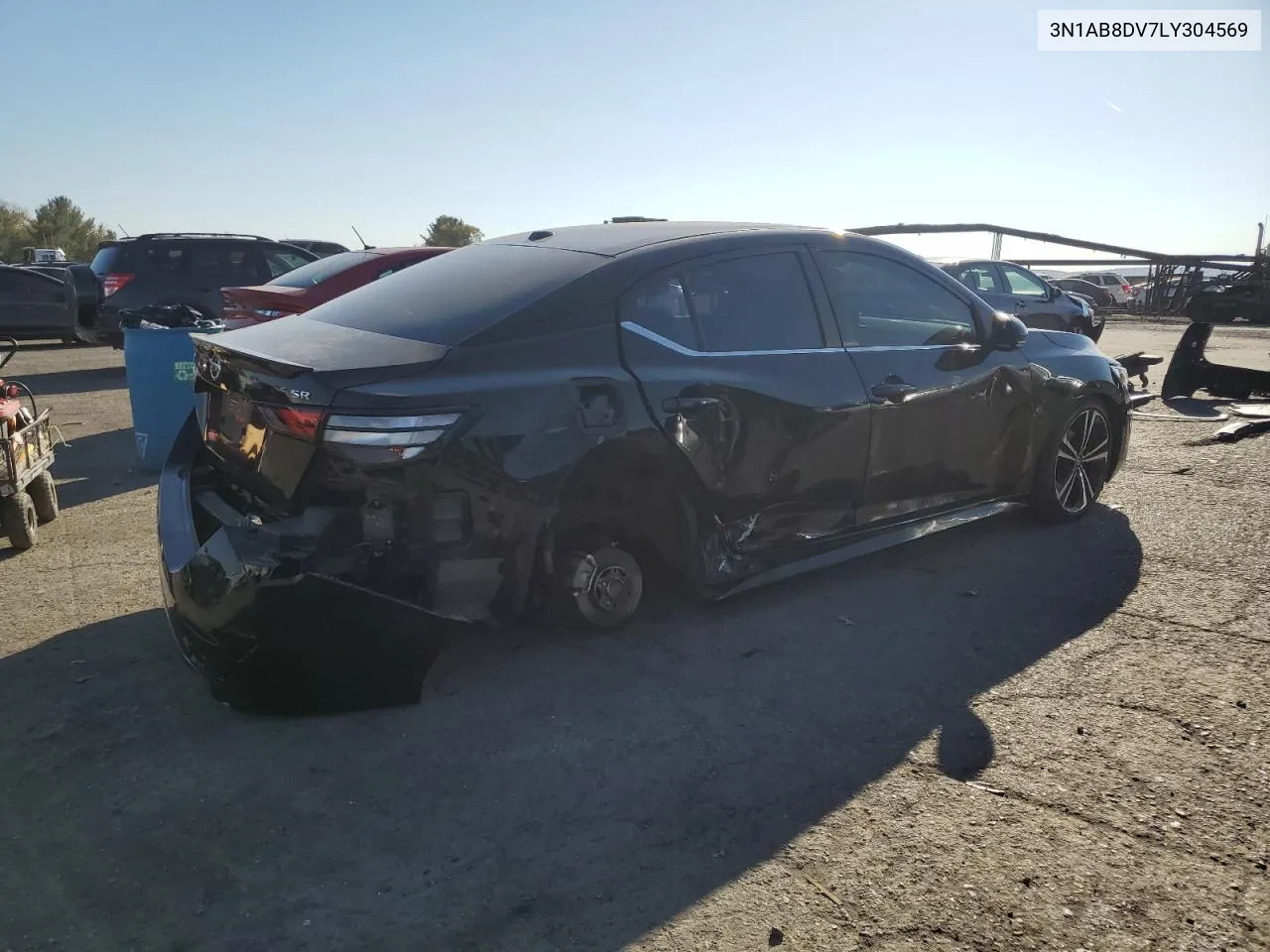 2020 Nissan Sentra Sr VIN: 3N1AB8DV7LY304569 Lot: 77001084