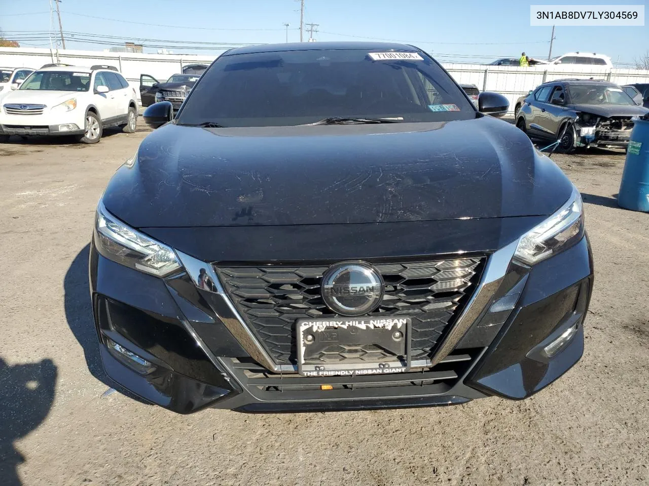 2020 Nissan Sentra Sr VIN: 3N1AB8DV7LY304569 Lot: 77001084