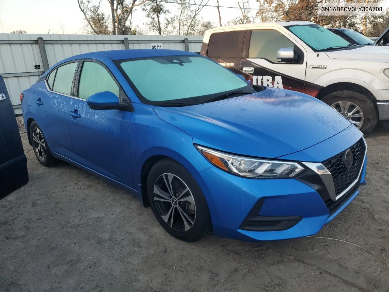 2020 Nissan Sentra Sv VIN: 3N1AB8CV3LY306708 Lot: 77214144