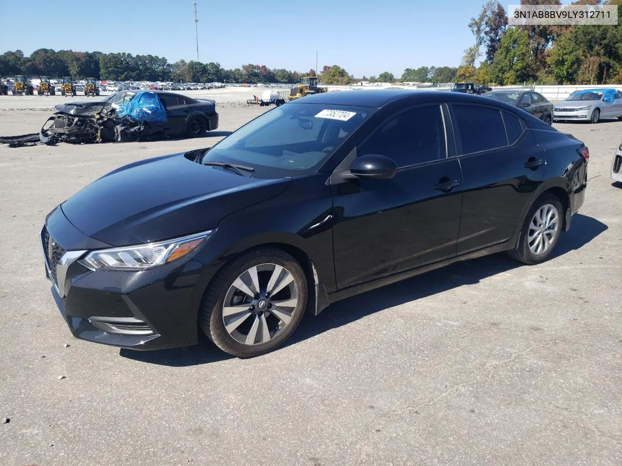 2020 Nissan Sentra S VIN: 3N1AB8BV9LY312711 Lot: 77352704