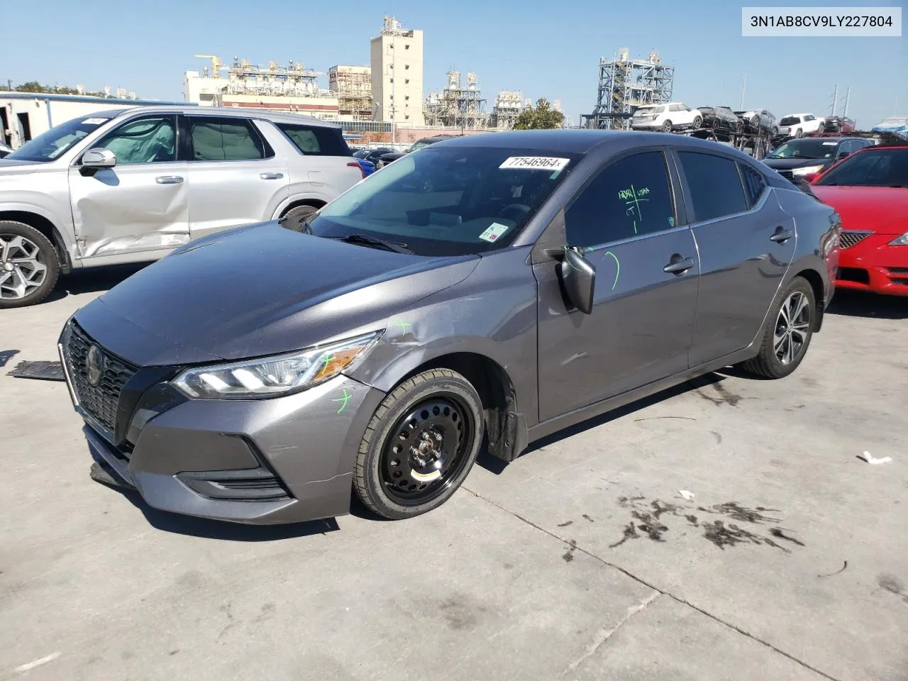 2020 Nissan Sentra Sv VIN: 3N1AB8CV9LY227804 Lot: 77546964