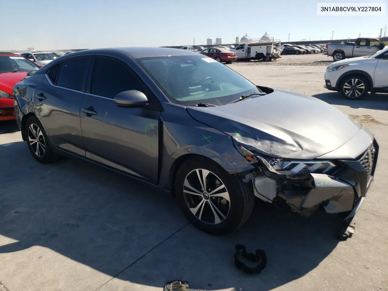 2020 Nissan Sentra Sv VIN: 3N1AB8CV9LY227804 Lot: 77546964