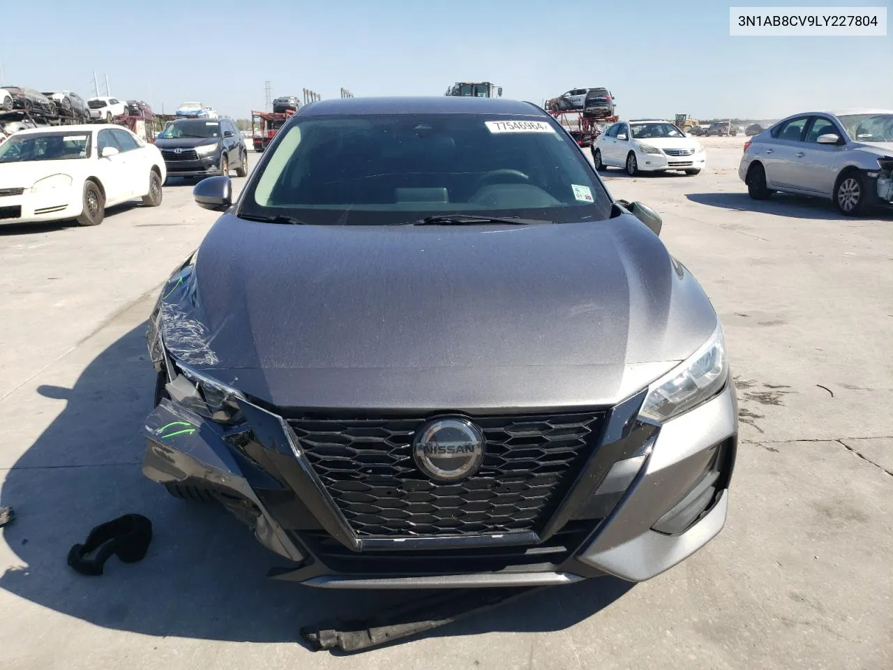 2020 Nissan Sentra Sv VIN: 3N1AB8CV9LY227804 Lot: 77546964