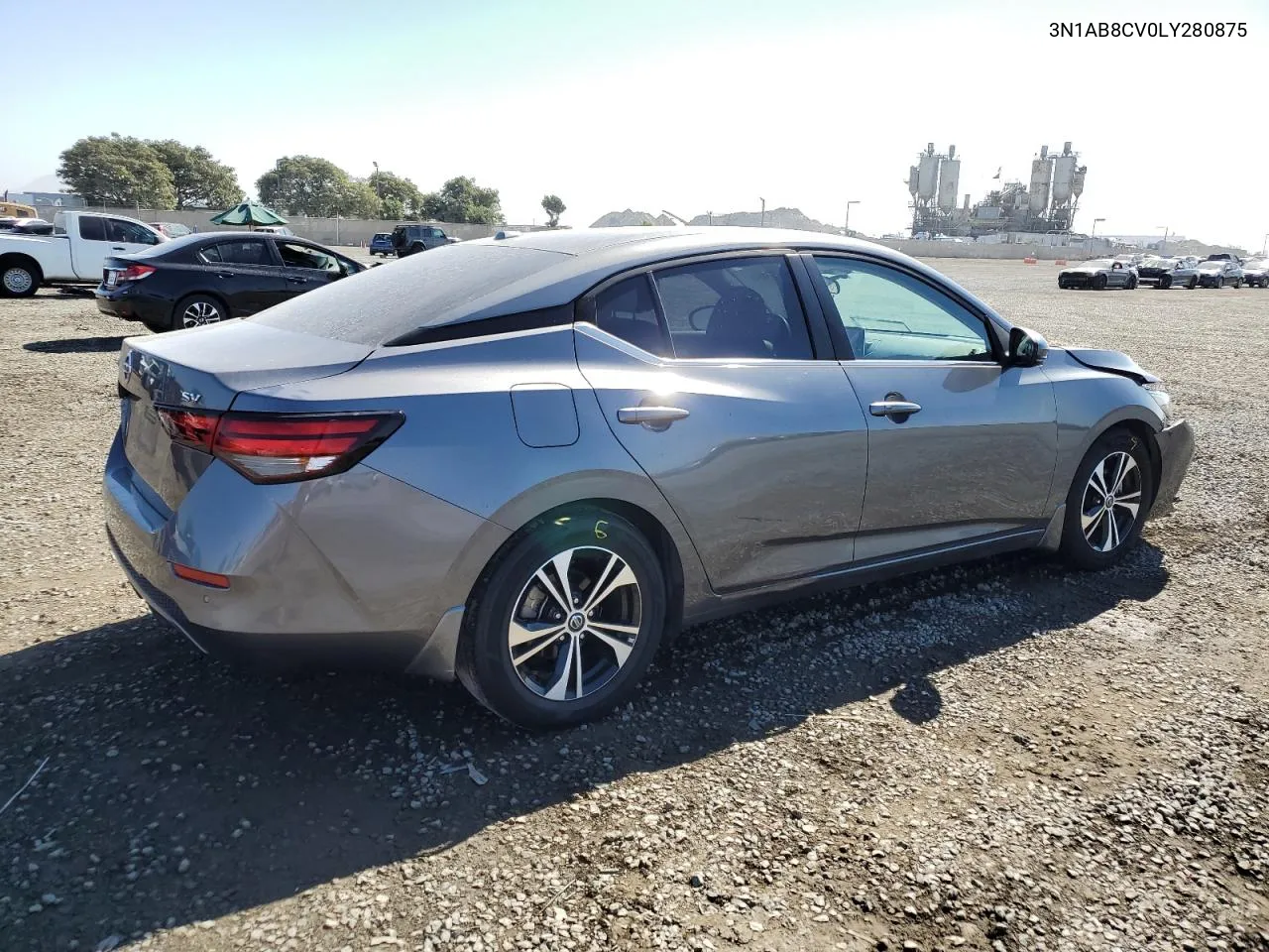 2020 Nissan Sentra Sv VIN: 3N1AB8CV0LY280875 Lot: 77702484