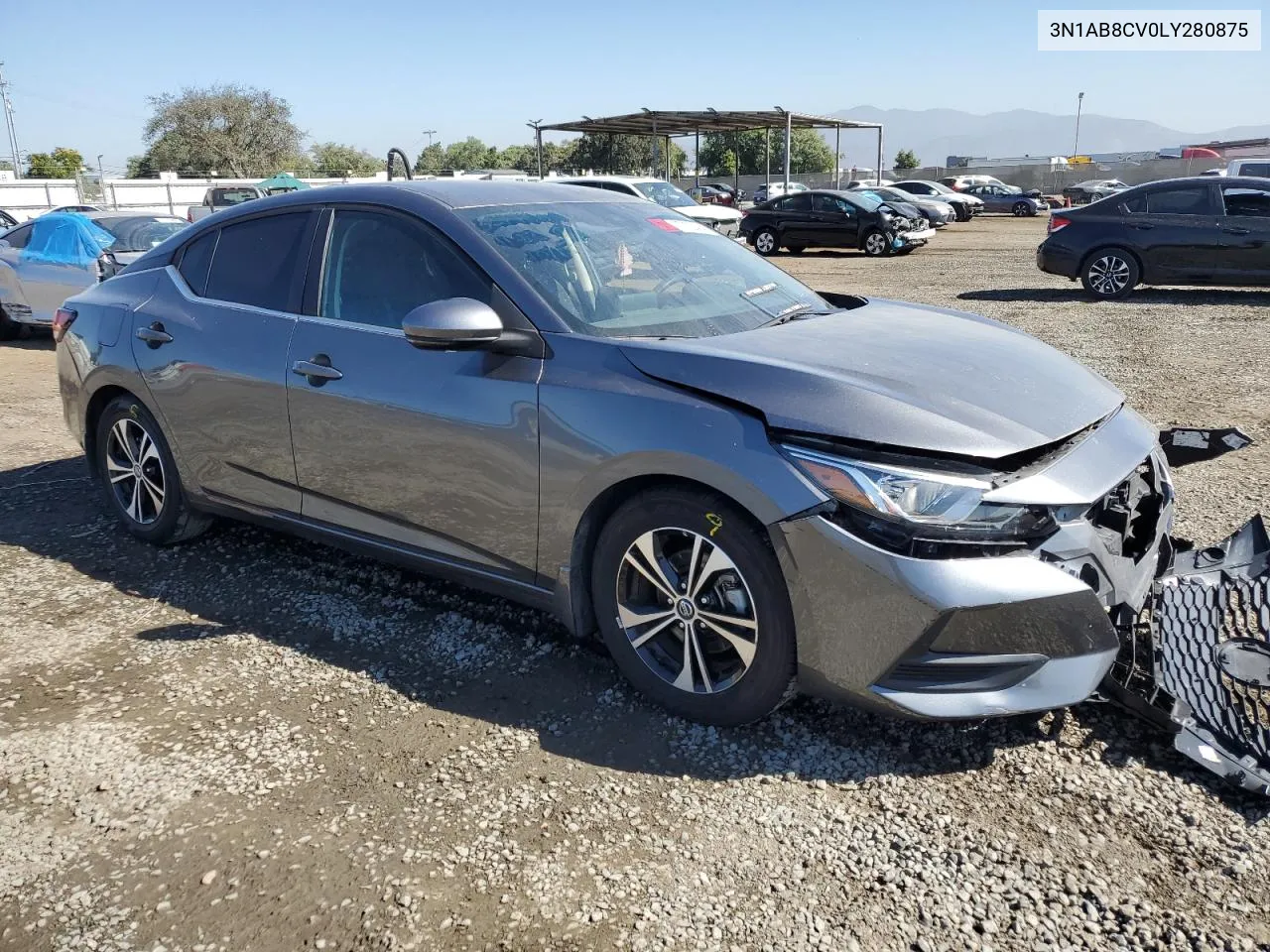 2020 Nissan Sentra Sv VIN: 3N1AB8CV0LY280875 Lot: 77702484