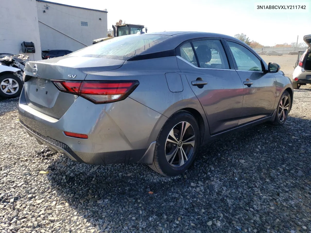 2020 Nissan Sentra Sv VIN: 3N1AB8CVXLY211742 Lot: 77752354