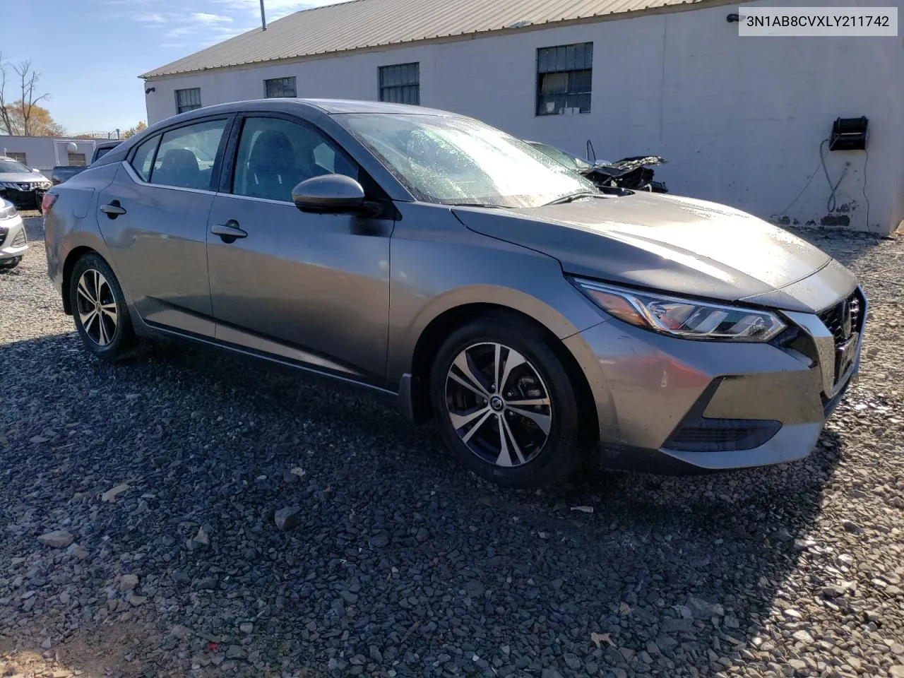 2020 Nissan Sentra Sv VIN: 3N1AB8CVXLY211742 Lot: 77752354