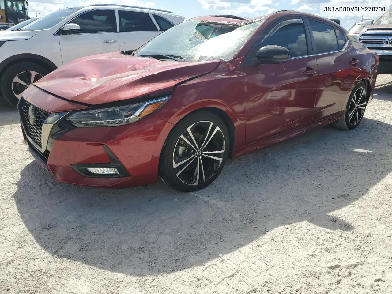 2020 Nissan Sentra Sr VIN: 3N1AB8DV3LY270730 Lot: 77892124