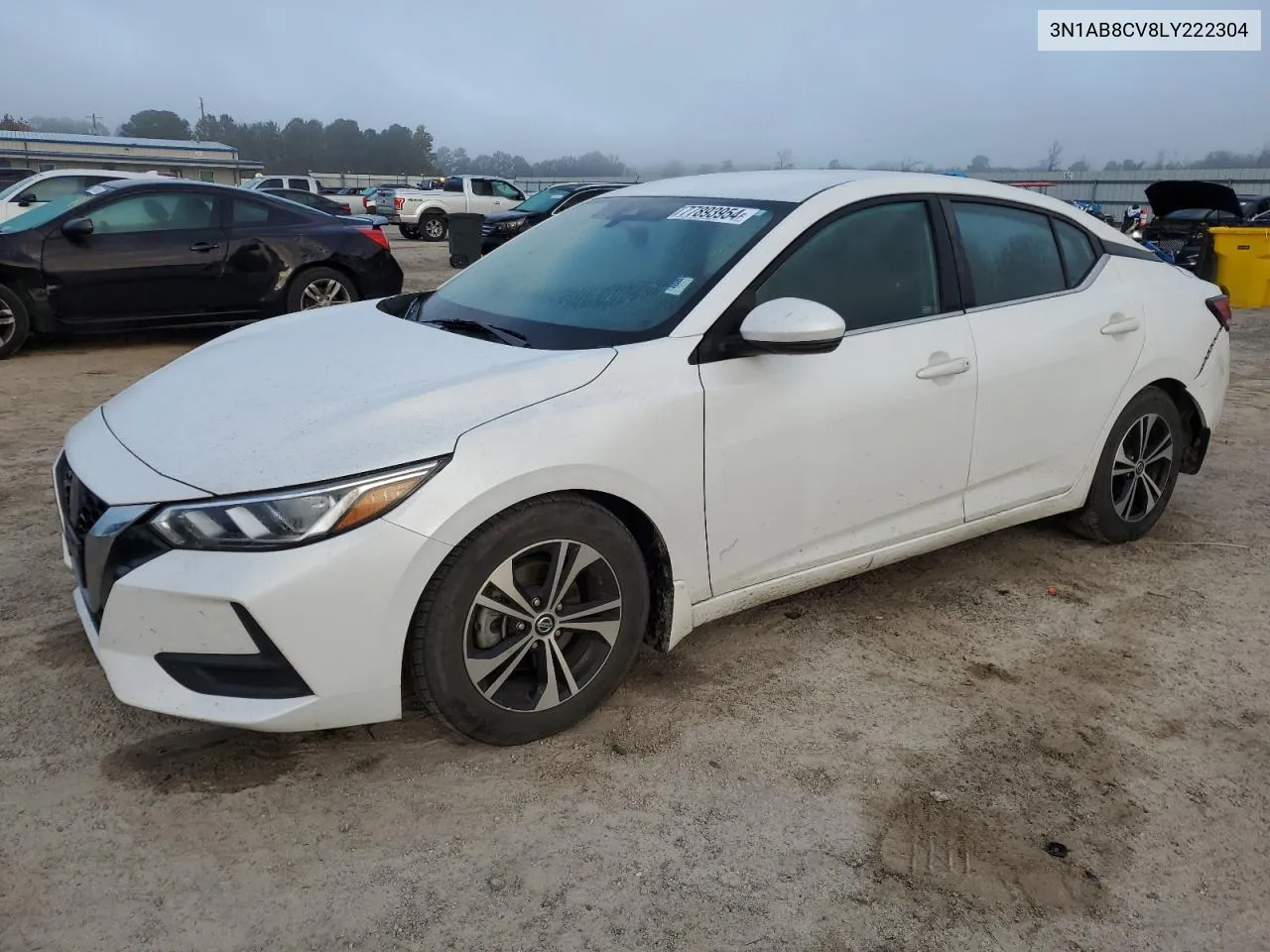 2020 Nissan Sentra Sv VIN: 3N1AB8CV8LY222304 Lot: 77893954