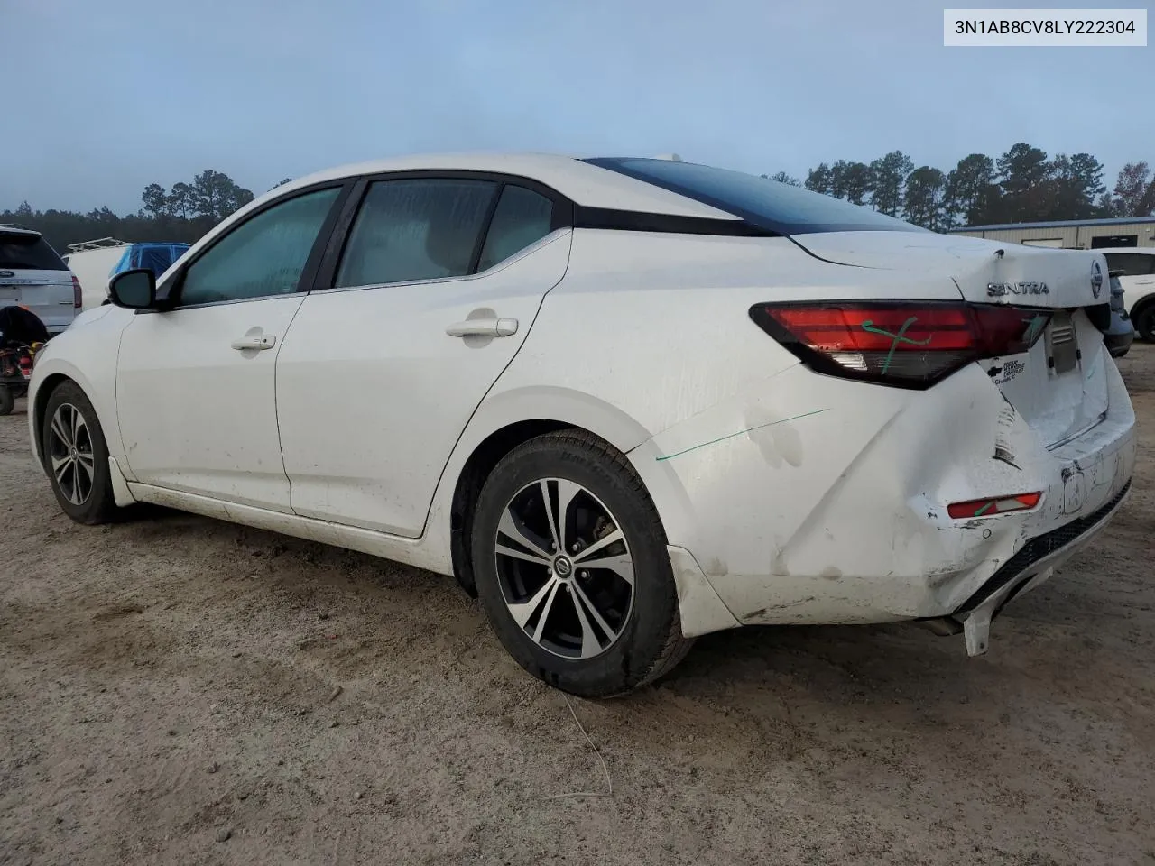 2020 Nissan Sentra Sv VIN: 3N1AB8CV8LY222304 Lot: 77893954