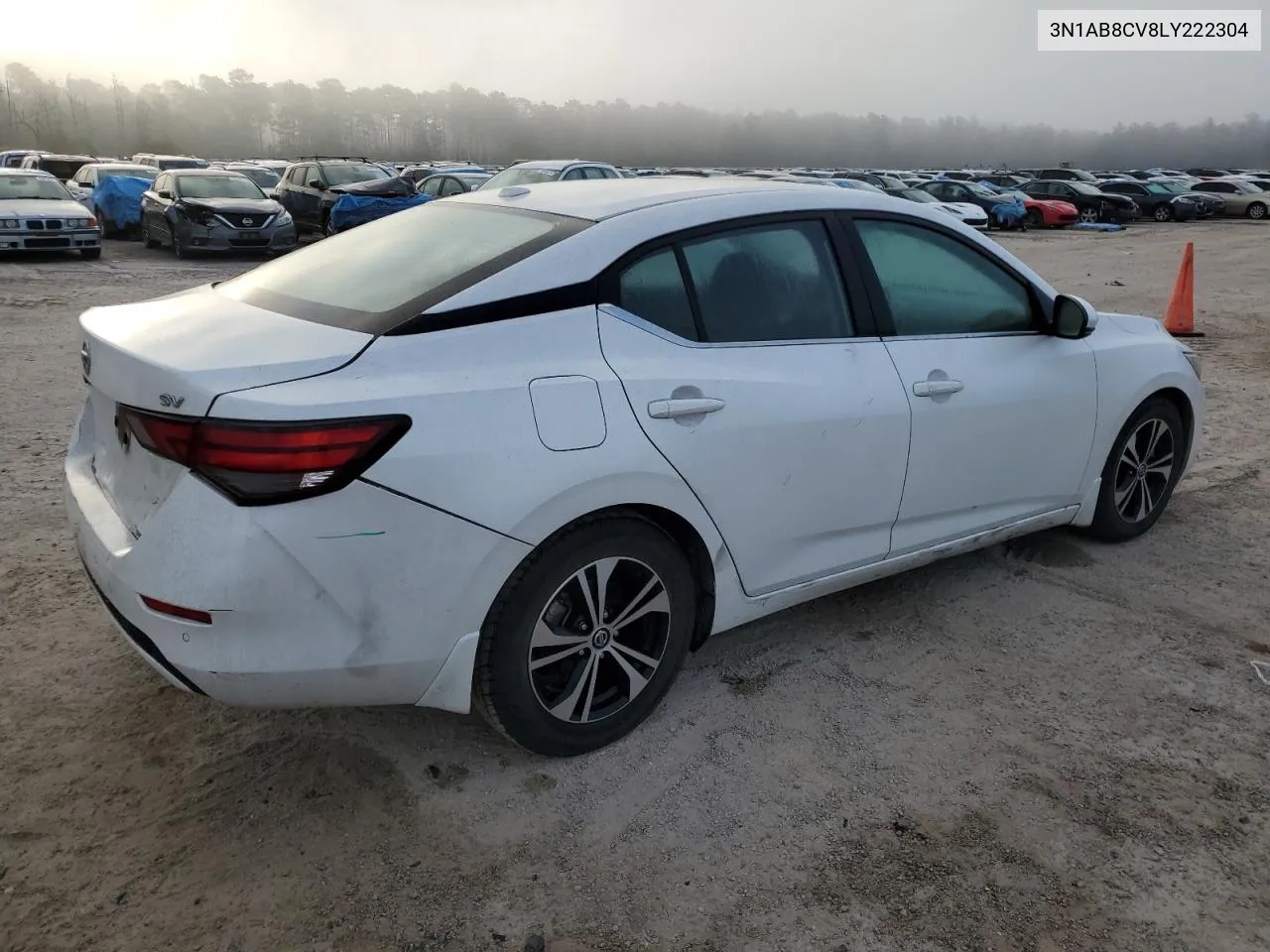 2020 Nissan Sentra Sv VIN: 3N1AB8CV8LY222304 Lot: 77893954