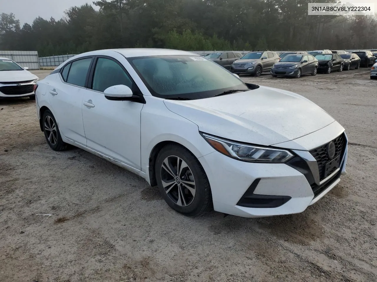 2020 Nissan Sentra Sv VIN: 3N1AB8CV8LY222304 Lot: 77893954