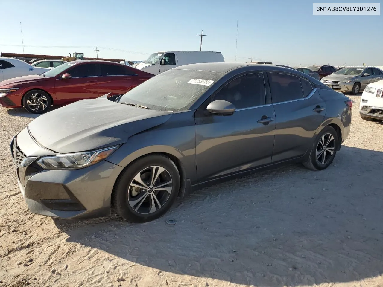 2020 Nissan Sentra Sv VIN: 3N1AB8CV8LY301276 Lot: 77953624