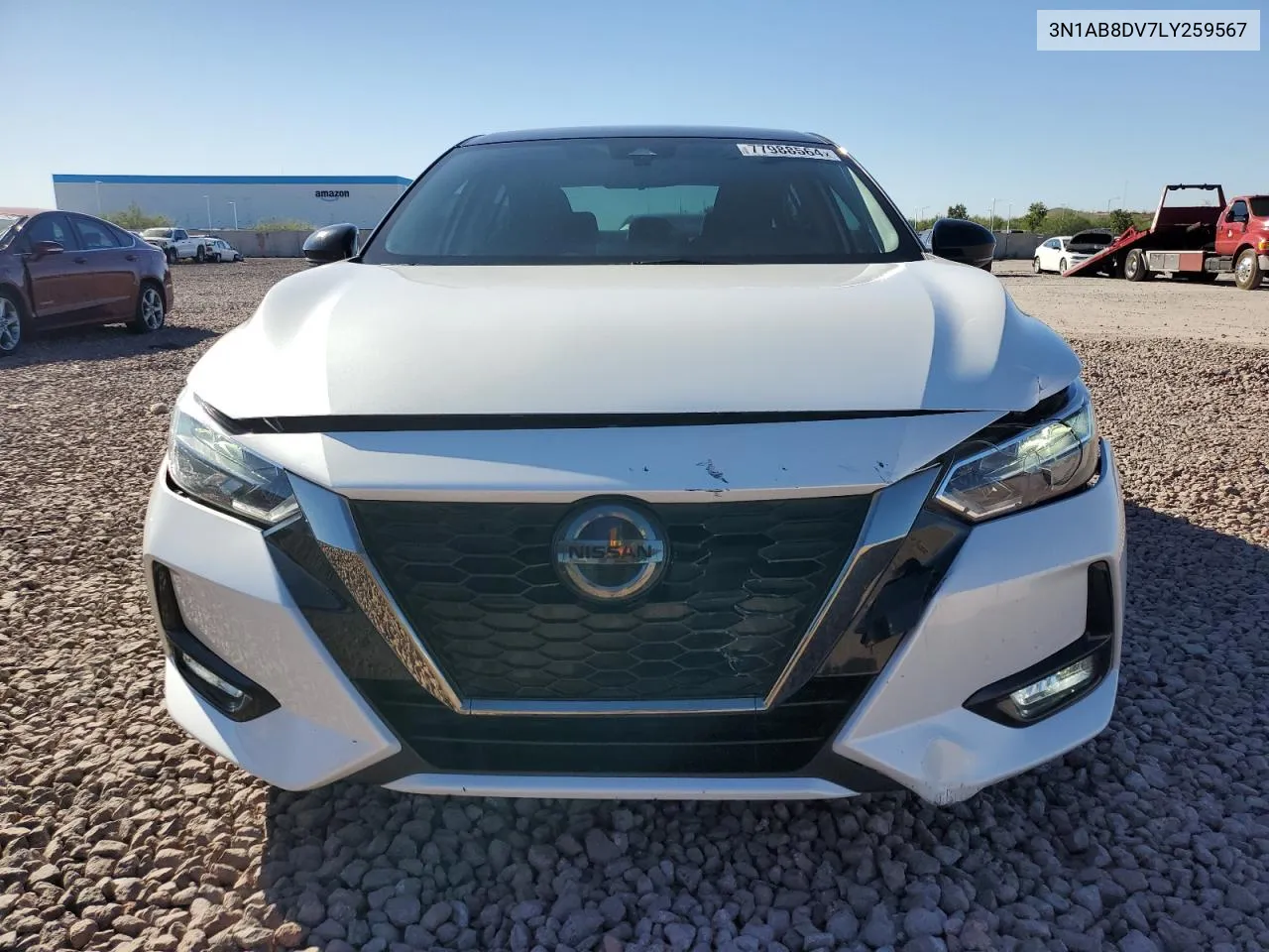 2020 Nissan Sentra Sr VIN: 3N1AB8DV7LY259567 Lot: 77988564