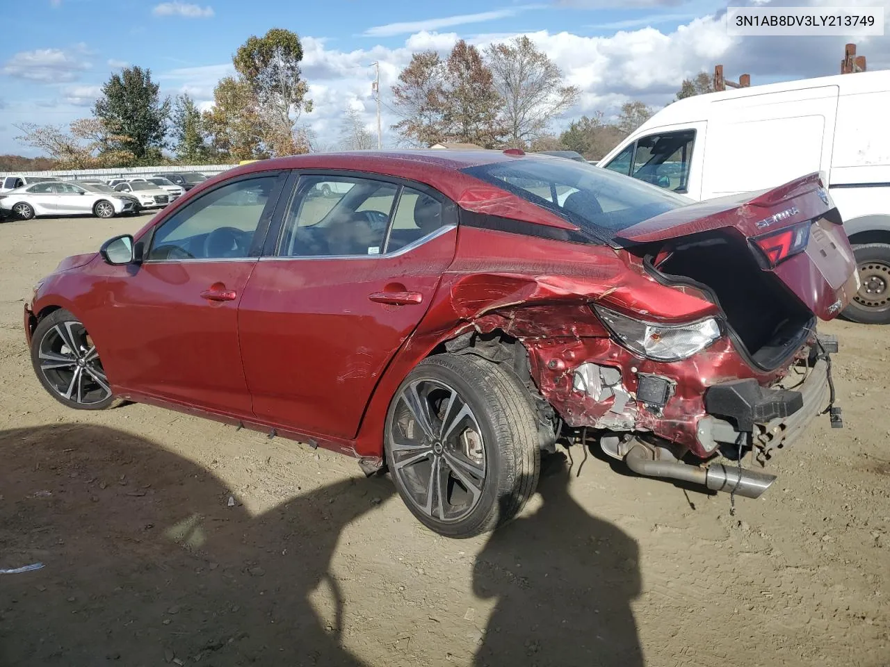 2020 Nissan Sentra Sr VIN: 3N1AB8DV3LY213749 Lot: 78001814