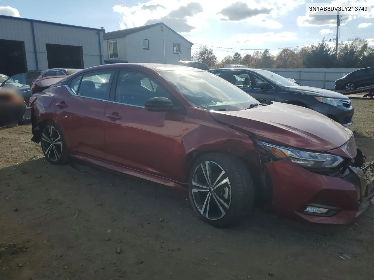 2020 Nissan Sentra Sr VIN: 3N1AB8DV3LY213749 Lot: 78001814