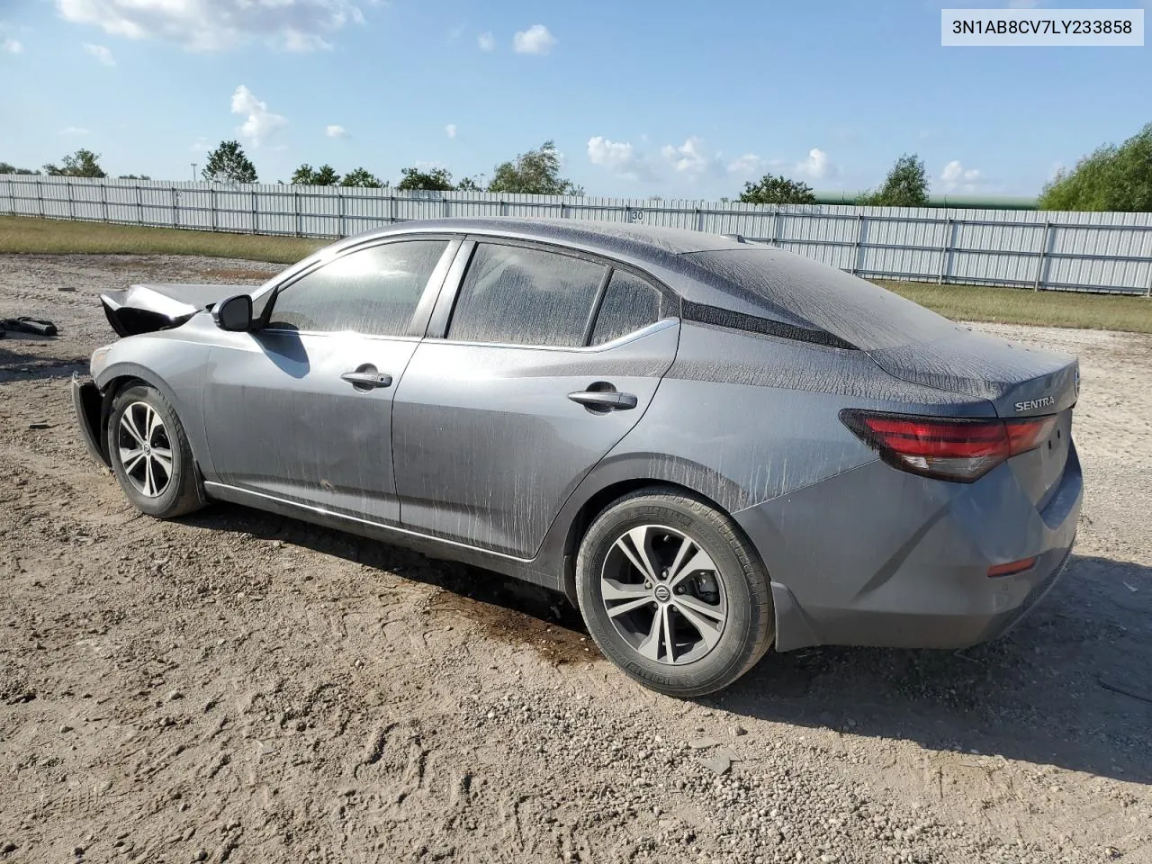 2020 Nissan Sentra Sv VIN: 3N1AB8CV7LY233858 Lot: 78094074