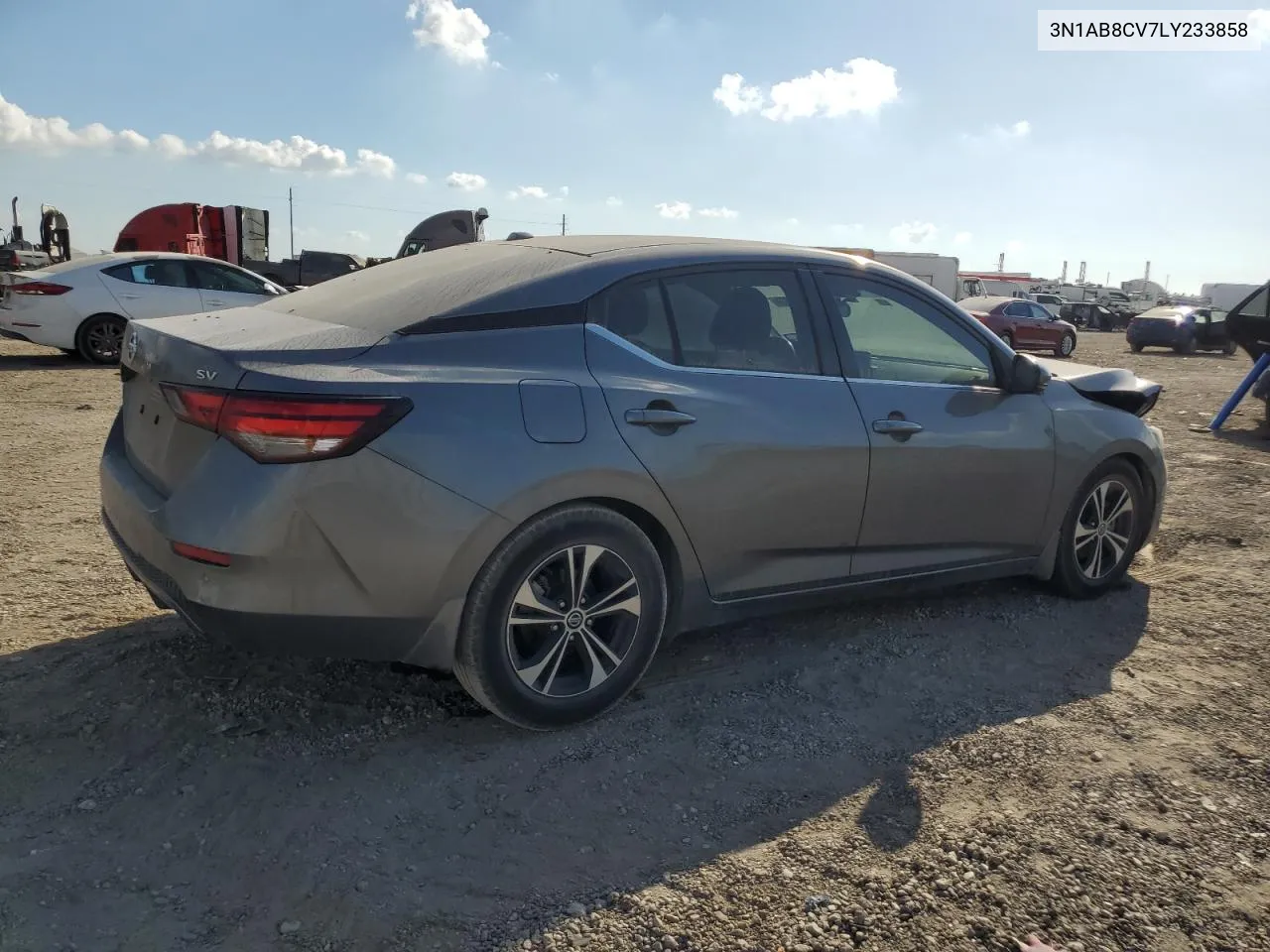 2020 Nissan Sentra Sv VIN: 3N1AB8CV7LY233858 Lot: 78094074