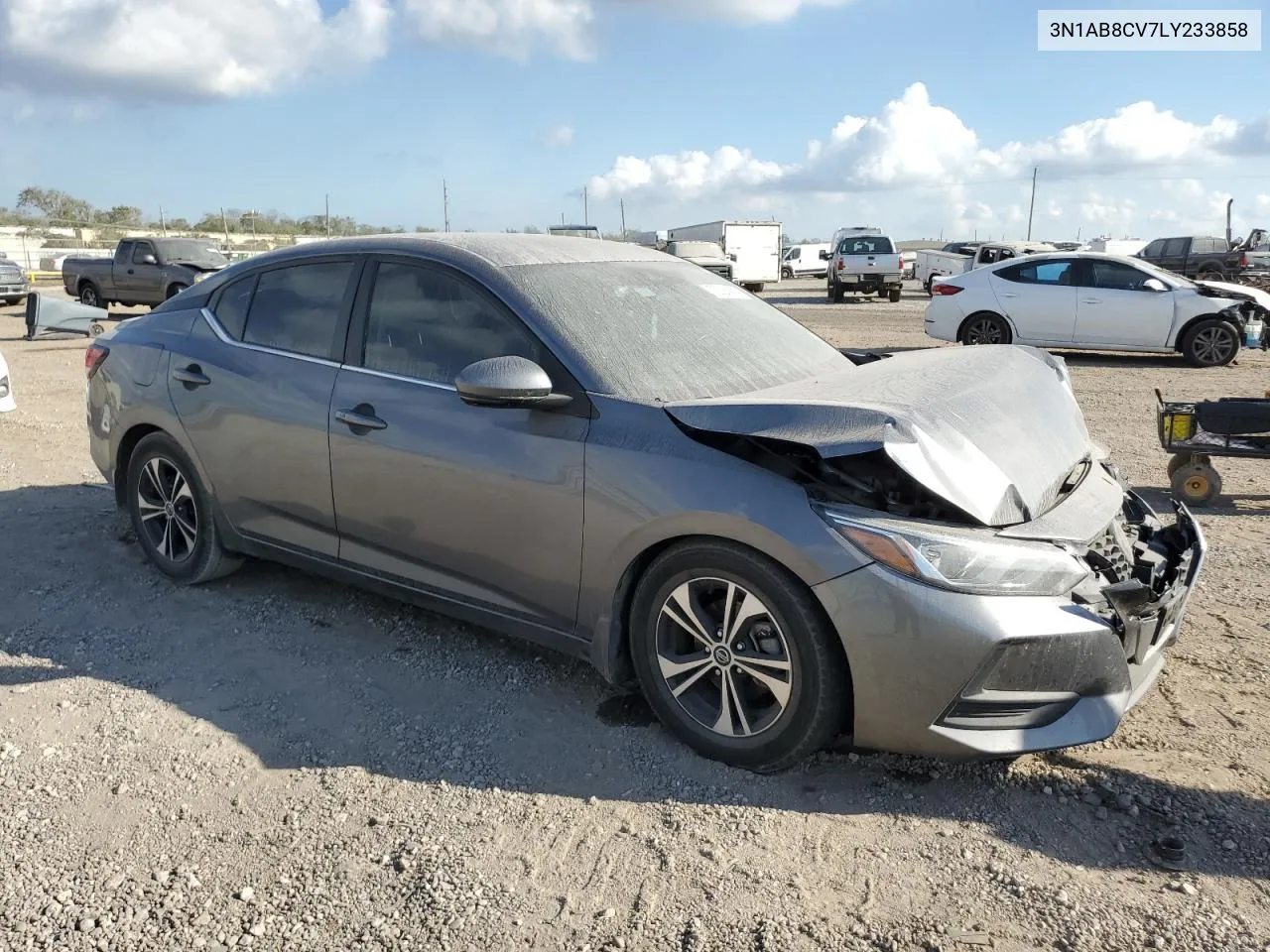 2020 Nissan Sentra Sv VIN: 3N1AB8CV7LY233858 Lot: 78094074