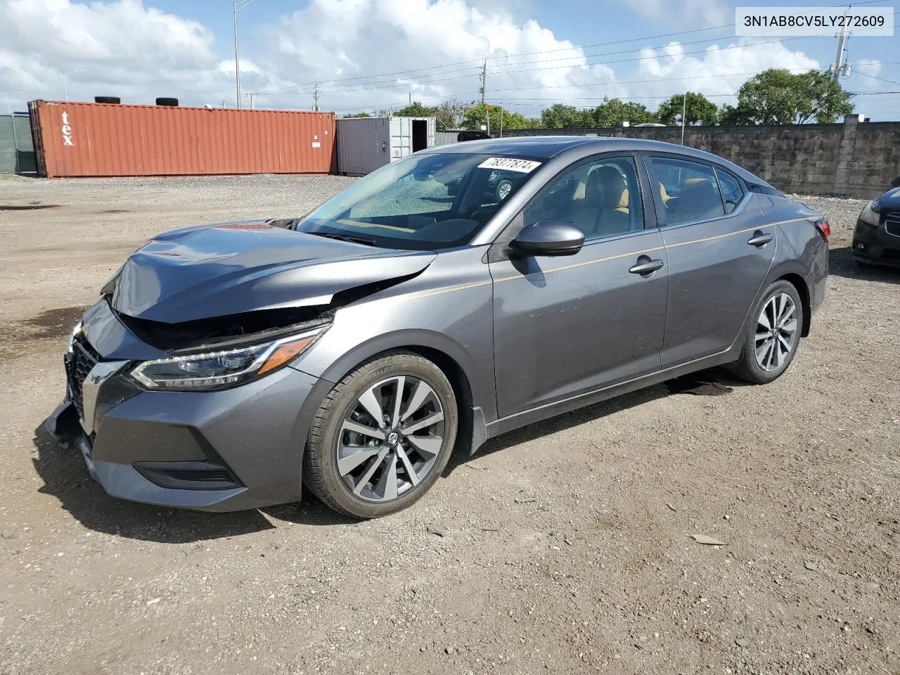 2020 Nissan Sentra Sv VIN: 3N1AB8CV5LY272609 Lot: 78377874