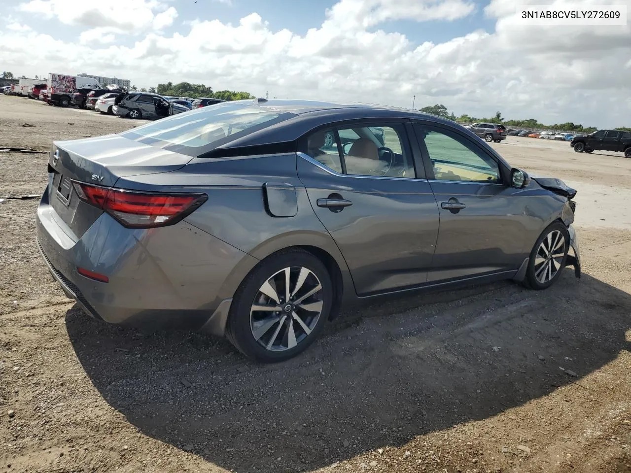 2020 Nissan Sentra Sv VIN: 3N1AB8CV5LY272609 Lot: 78377874