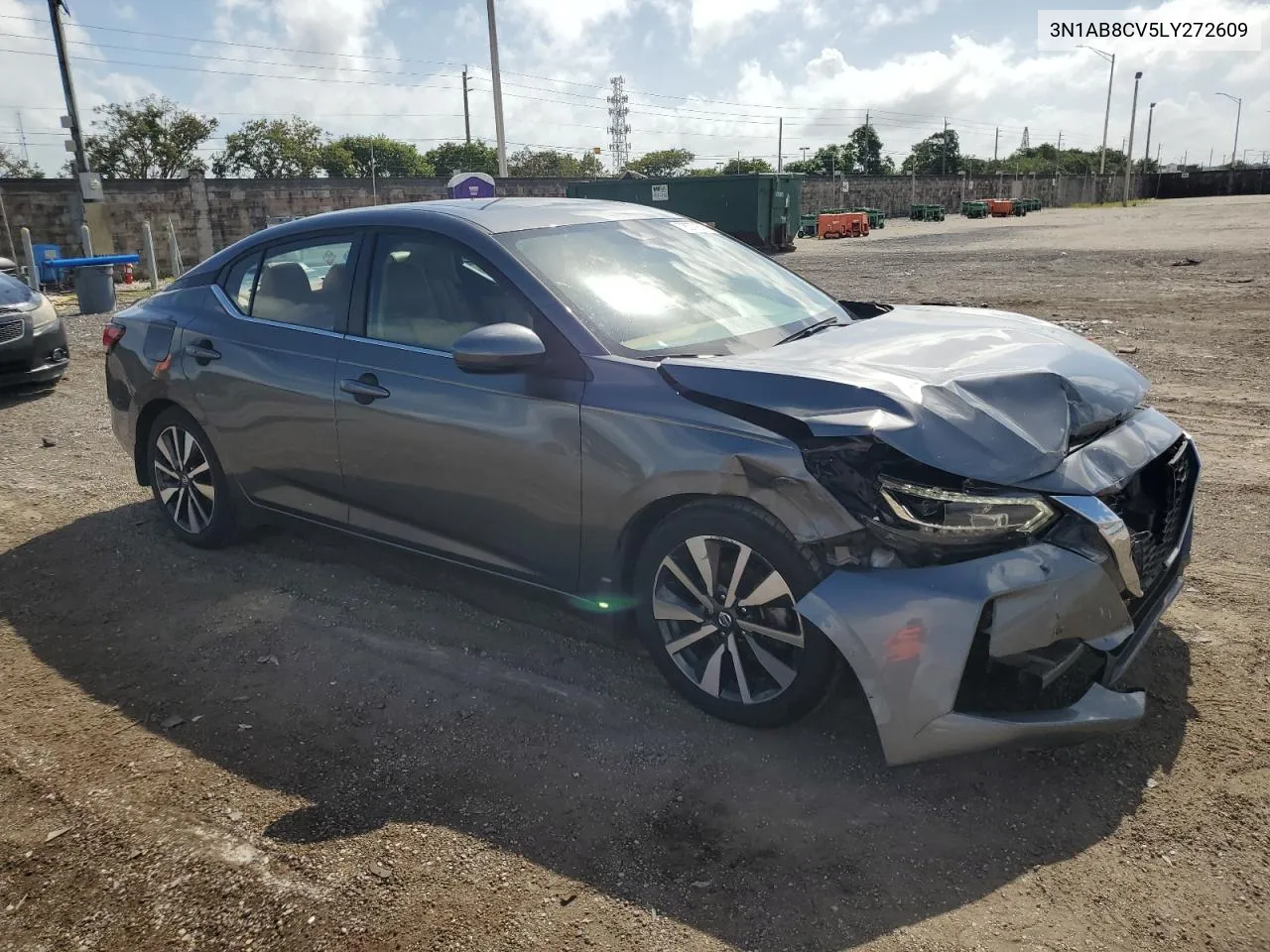 2020 Nissan Sentra Sv VIN: 3N1AB8CV5LY272609 Lot: 78377874