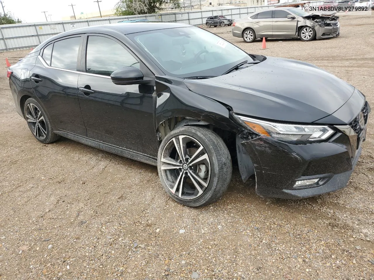 2020 Nissan Sentra Sr VIN: 3N1AB8DV8LY279892 Lot: 79530984