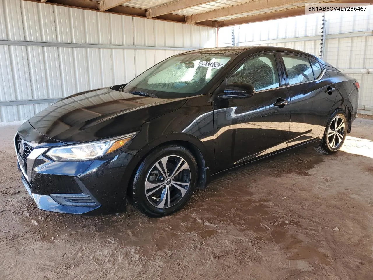 2020 Nissan Sentra Sv VIN: 3N1AB8CV4LY286467 Lot: 80123234